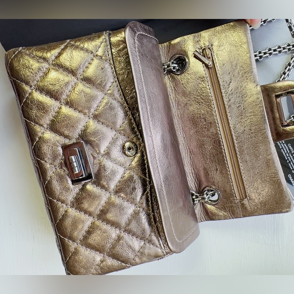Chanel 224 Reissues Mini Double Flap Bag Metallic - Picture 7 of 11